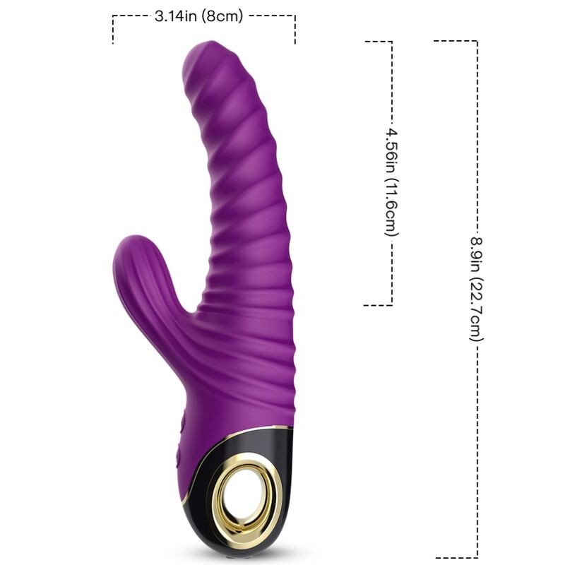 ARMONY - VIBRADOR ETERNITY SILICONE ROXO - D-237926 - Dona Pimenta