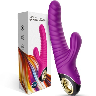 ARMONY - VIBRADOR ETERNITY SILICONE ROXO - D-237926 - Dona Pimenta