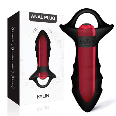 ARMONY - VIBRADOR DE DEDO KYLIN E CONTROLE REMOTO DE PLUG ANAL PRETO - D-238047 - Dona Pimenta