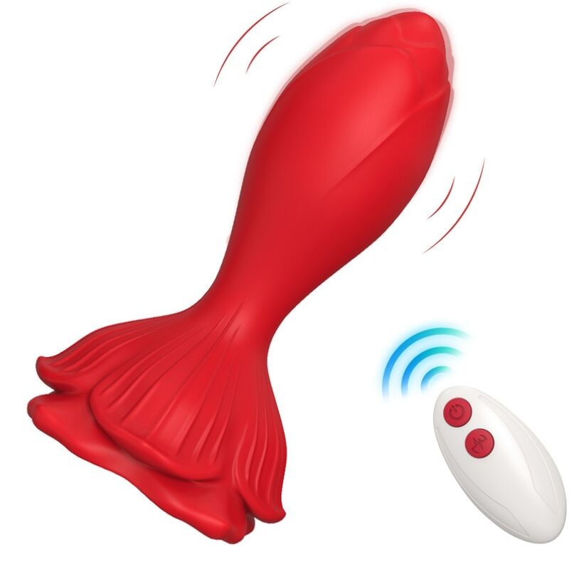 ARMONY - VIBRADOR ROSA E PLUG ANAL PEQUENO CONTROLE REMOTO VERMELHO - D-238052 - Dona Pimenta