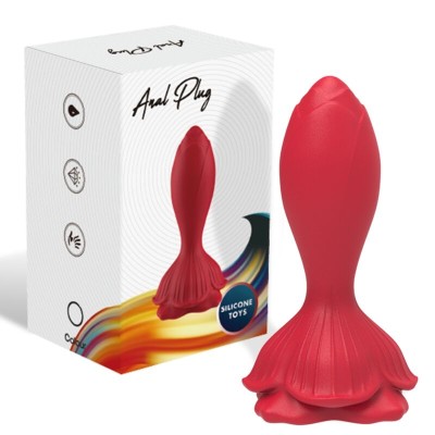 ARMONY - VIBRADOR ROSA E PLUG ANAL PEQUENO CONTROLE REMOTO VERMELHO - D-238052 - Dona Pimenta