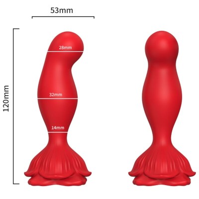 ARMONY - VIBRADOR ROSA E PLUG ANAL CONTROLE REMOTO VERMELHO - D-238053 - Dona Pimenta