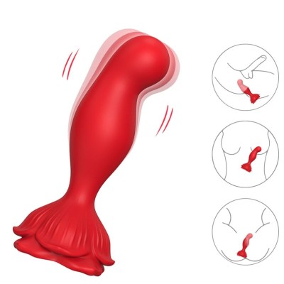 ARMONY - VIBRADOR ROSA E PLUG ANAL CONTROLE REMOTO VERMELHO - D-238053 - Dona Pimenta