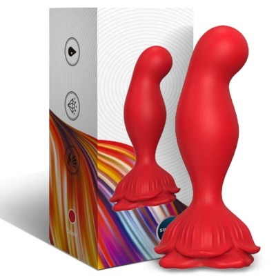 ARMONY - VIBRADOR ROSA E PLUG ANAL CONTROLE REMOTO VERMELHO - D-238053 - Dona Pimenta