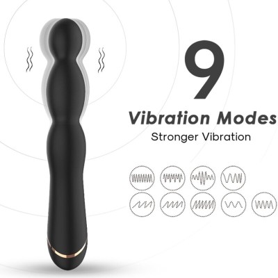 ARMONY - VIBRADOR BAMBU AJUSTÁVEL PRETO - D-237933 - Dona Pimenta