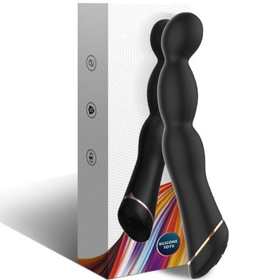 ARMONY - VIBRADOR BAMBU AJUSTÁVEL PRETO - D-237933 - Dona Pimenta