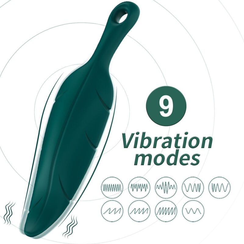 ARMONY - ESTIMULADOR E VIBRADOR FOLHA VERDE - D-237941 - Dona Pimenta