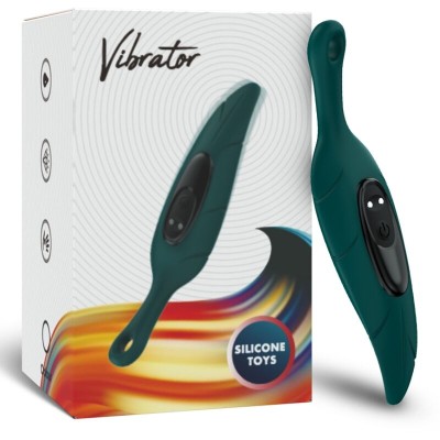 ARMONY - ESTIMULADOR E VIBRADOR FOLHA VERDE - D-237941 - Dona Pimenta