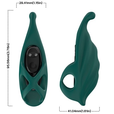 ARMONY - ESTIMULADOR DE DEDO E VIBRADOR VERDE - D-237942 - Dona Pimenta