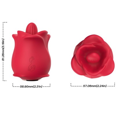 ARMONY - VIBRADOR ROSA VERMELHO - D-237968 - Dona Pimenta