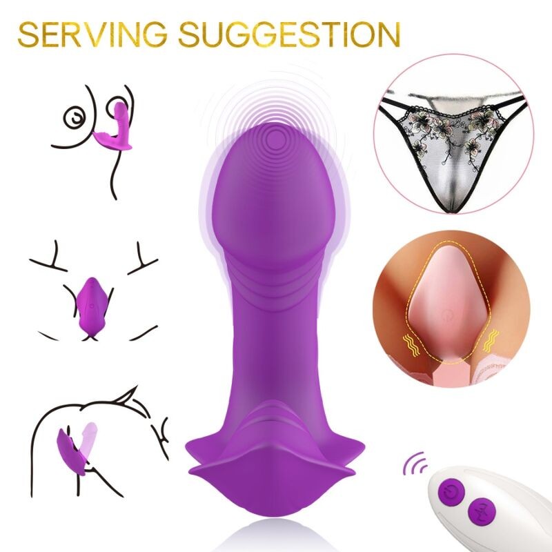 ARMONY - VIBRADOR DE APITO CONTROLE REMOTO INTRODUZÍVEL ROXO - D-237998 - Dona Pimenta