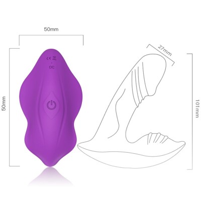 ARMONY - VIBRADOR DE APITO CONTROLE REMOTO INTRODUZÍVEL ROXO - D-237998 - Dona Pimenta