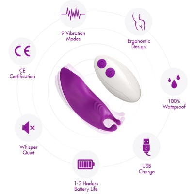 ARMONY - MEL BEE WEARABLE CALÇAS VIBRADOR G-SPOT CONTROLE REMOTO FÚCSIA - D-237999 - Dona Pimenta