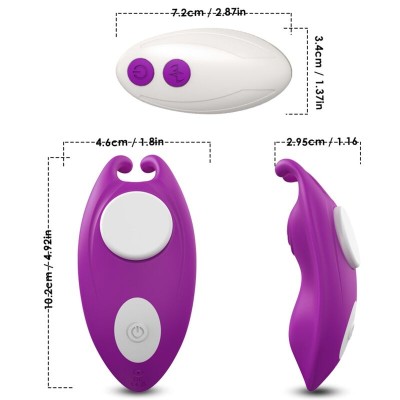 ARMONY - HONEYBEE WEARABLE CALÇAS VIBRADOR G-SPOT CONTROLE REMOTO ROXO - D-238000 - Dona Pimenta