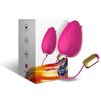 ARMONY - VIBRADOR DE OVO MANDALA G-SPOT CONTROLE REMOTO FÚCSIA - D-238057 - Dona Pimenta