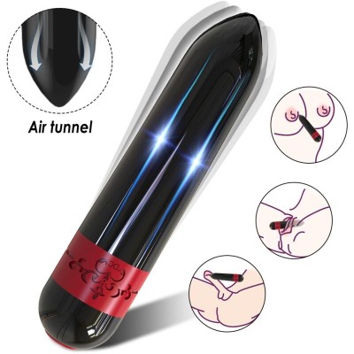 ARMONY - BALA VIBRADOR FOGUETE PRETO - D-238059 - Dona Pimenta