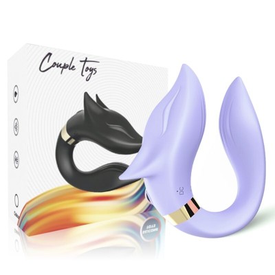 ARMONY - VIBRADOR FOX PARA CASAIS COM CONTROLE REMOTO ROXO - D-237991 - Dona Pimenta