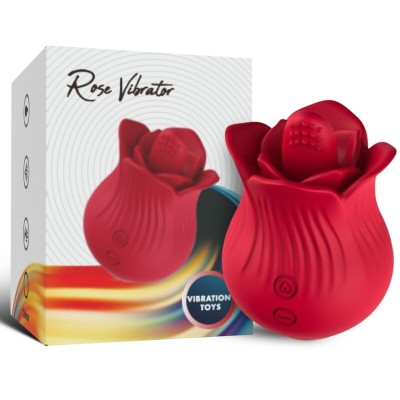 ARMONY - VIBRADOR E ESTIMULADOR ROSA VERMELHO - D-237966 - Dona Pimenta