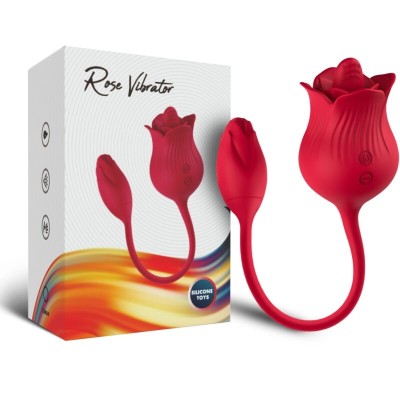 ARMONY - VIBRADOR ROSA CON COLA VERMELHO - D-237967 - Dona Pimenta