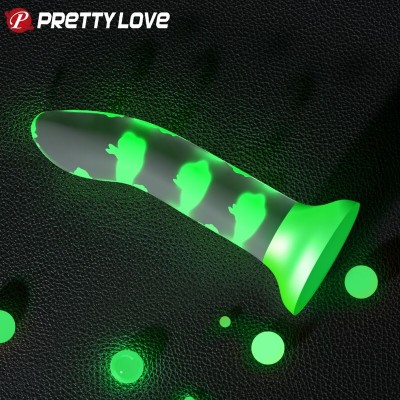 PRETTY LOVE - DILDO MÁGICO NIGHTFALL SEM VIBRAÇÃO VERDE LUMINOSO - D-238289 - Dona Pimenta