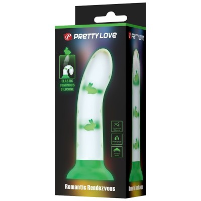 PRETTY LOVE - DILDO MÁGICO NIGHTFALL SEM VIBRAÇÃO VERDE LUMINOSO - D-238289 - Dona Pimenta