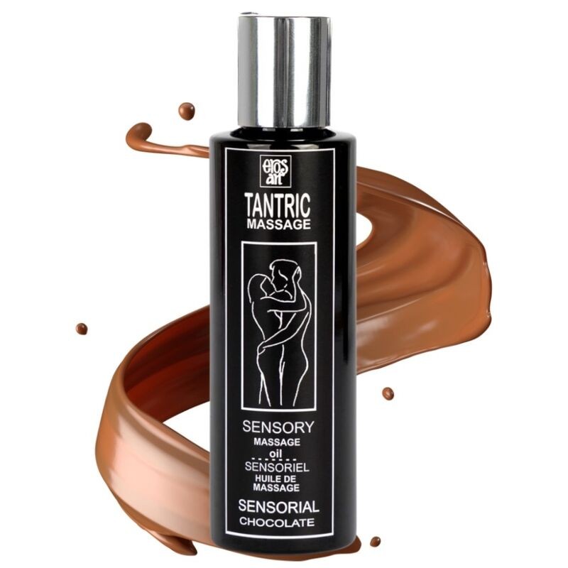 EROS-ART ACEITE MASAJE TANTRICO NATURAL Y AFRODISÍACO CHOCOLATE  100ML - D-209286 - Dona Pimenta