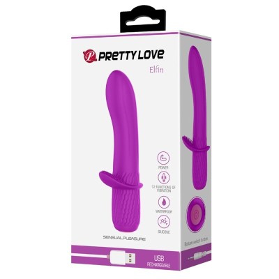 PRETTY LOVE - VIBRADOR RECARREGVEL TROY ROXO - D-237362 - Dona Pimenta