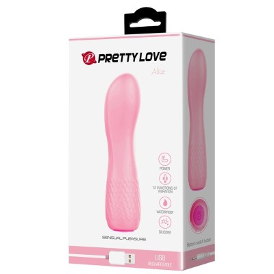 PRETTY LOVE - VIBRADOR RECARREGVEL ALICE PINK - D-237360 - Dona Pimenta