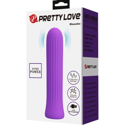 PRETTY LOVE - VIBRADOR ESTIMULADOR BLANCHE LILAC - D-237410 - Dona Pimenta