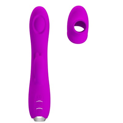 PRETTY LOVE - VIBRADOR SUCKER RECARREGVEL REGINA ROXO - D-237376 - Dona Pimenta