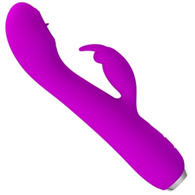 PRETTY LOVE - VIBRADOR RECARREGVEL RACHEL COM SUCKER ROXO - D-237382 - Dona Pimenta