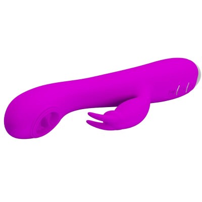 PRETTY LOVE - VIBRADOR RECARREGVEL RACHEL COM SUCKER ROXO - D-237382 - Dona Pimenta