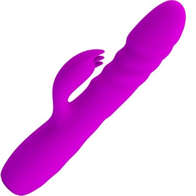 PRETTY LOVE - VIBRADOR DE COELHO RECARREGVEL MELANIE ROXO - D-237388 - Dona Pimenta