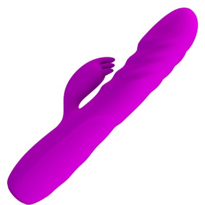 PRETTY LOVE - VIBRADOR DE COELHO RECARREGVEL MELANIE ROXO - D-237388 - Dona Pimenta