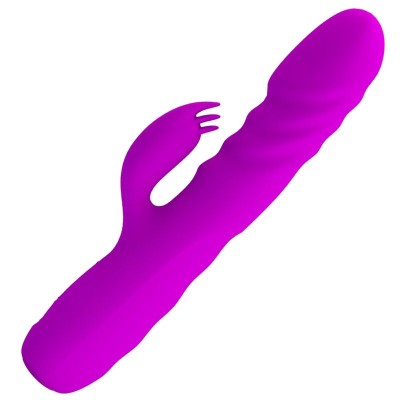 PRETTY LOVE - VIBRADOR DE COELHO RECARREGVEL MELANIE ROXO - D-237388 - Dona Pimenta