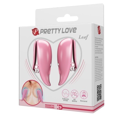 PRETTY LOVE - PINÇAS VIBRANTES DE FOLHA ROSA - D-239894 - Dona Pimenta