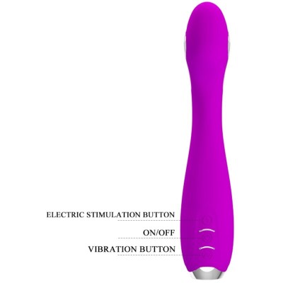 PRETTY LOVE - VIBRADOR DE ELETROCHOQUE RECARREGVEL HECTOR - ROXO IMPERMEVEL - D-237380 - Dona Pimenta