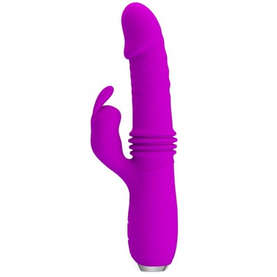 PRETTY LOVE - VIBRADOR DE COELHO RECARREGVEL DOROTHY ROXO - D-237373 - Dona Pimenta