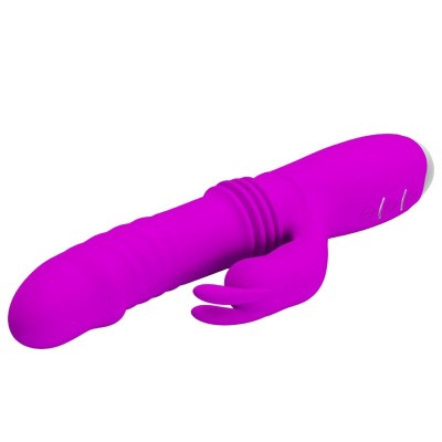 PRETTY LOVE - VIBRADOR DE COELHO RECARREGVEL DOROTHY ROXO - D-237373 - Dona Pimenta