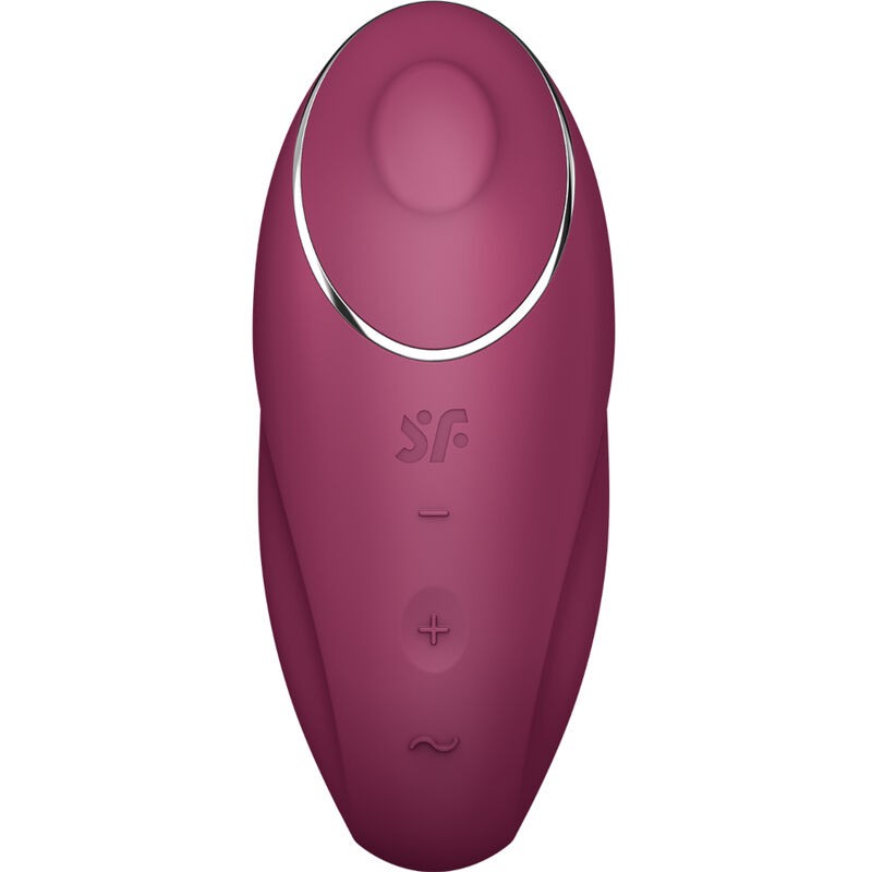 SATISFYER - TAP & CLIMAX 1 VIBRADOR LAY-ON VERMELHO - D-238139 - Dona Pimenta