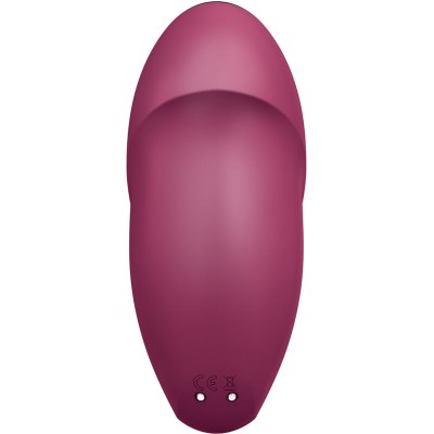 SATISFYER - TAP & CLIMAX 1 VIBRADOR LAY-ON VERMELHO - D-238139 - Dona Pimenta