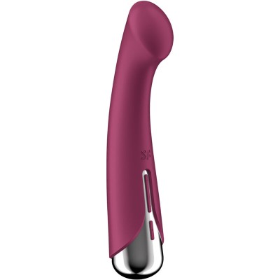 SATISFYER - SPINNING G-SPORT 1 VIBRADOR ROTATOR VERMELHO - D-238148 - Dona Pimenta