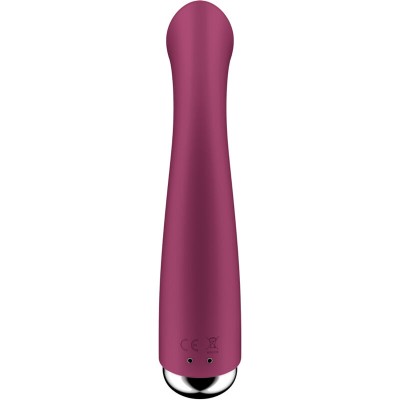 SATISFYER - SPINNING G-SPORT 1 VIBRADOR ROTATOR VERMELHO - D-238148 - Dona Pimenta