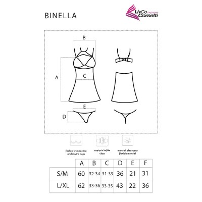 LIVCO CORSETTI FASHION - CONJUNTO BINELLA BABYDOLL + TANGA PRETO - D-239885 - Dona Pimenta