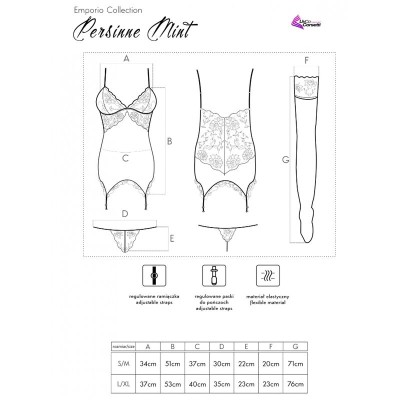 LIVCO CORSETTI FASHION - PERSINNE MIT EMPORIO SET CORSET + CALCINHA + MEIAS - D-239889 - Dona Pimenta