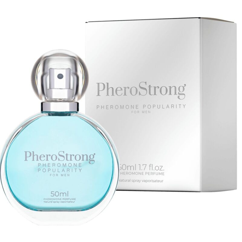 PHEROSTRONG - PERFUME DE FEROMÔNIOS POPULARIDADE PARA HOMENS 50 ML - D-240030 - Dona Pimenta