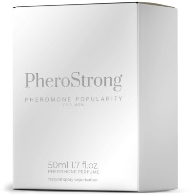 PHEROSTRONG - PERFUME DE FEROMÔNIOS POPULARIDADE PARA HOMENS 50 ML - D-240030 - Dona Pimenta