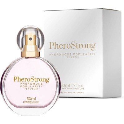 PHEROSTRONG - PERFUME DE FEROMÔNIOS POPULARIDADE PARA MULHER 50 ML - D-240031 - Dona Pimenta