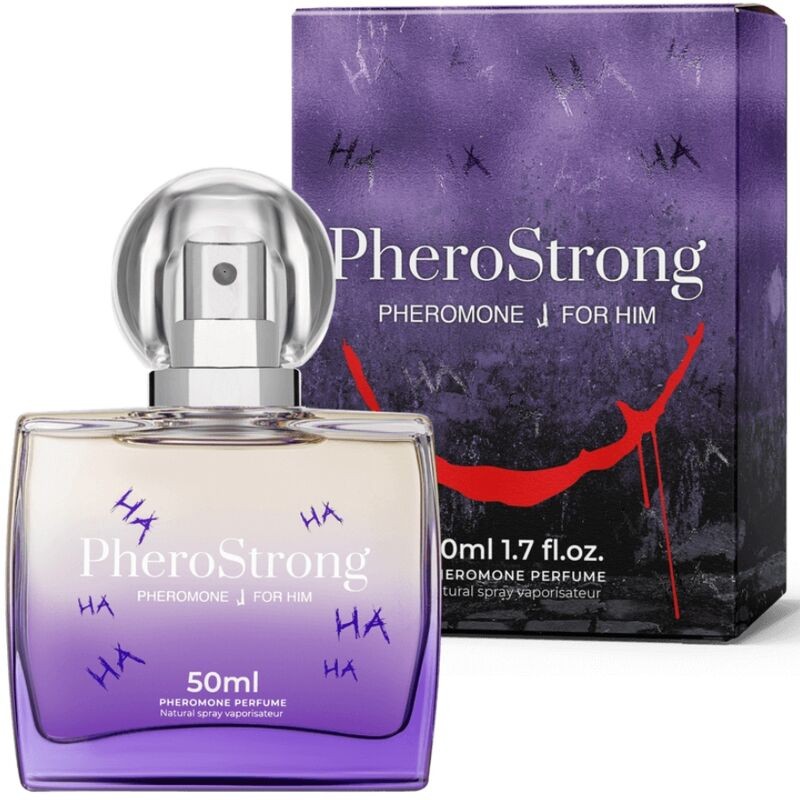 PHEROSTRONG - PERFUME DE FEROMONAS J PARA ELE 50 ML - D-240041 - Dona Pimenta