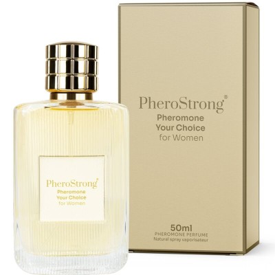 PHEROSTRONG - PERFUME DE FEROMONAS SUA ESCOLHA PARA MULHERES 50 ML - D-240045 - Dona Pimenta